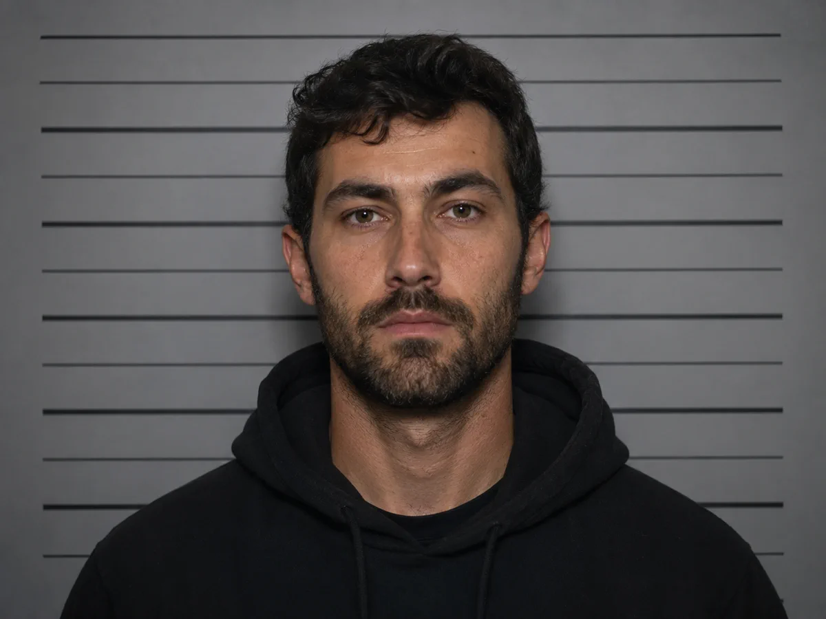 Character mugshot poster