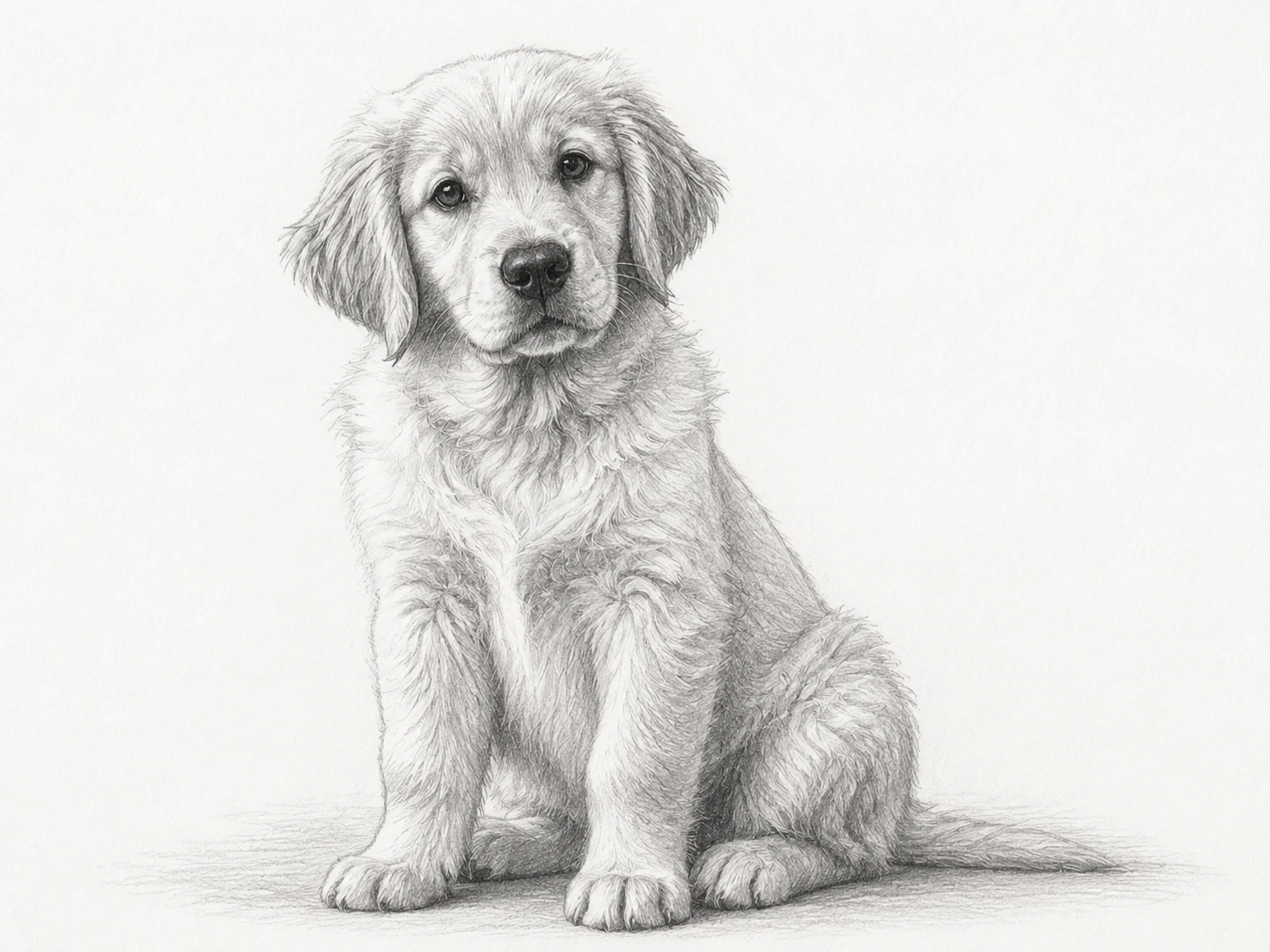 Pet photo to hand-drawn sketch