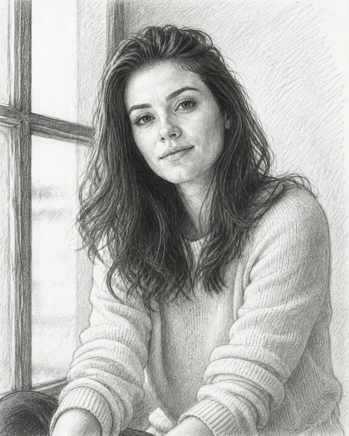 Portrait photo to pencil sketch